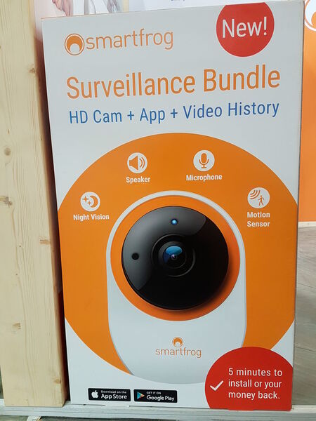 Smartfrog stellte sein Bundle aus Sicherheitskamera, App und Cloud auf der IFA 2017 vor. (Oliver Schonschek, Vogel IT-Medien)