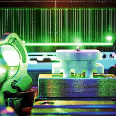 Nichtlinear optische Quelle für verschränkte Photonen als Technologiebasis für Quantenfrequenzkonverter. (Bild: Fraunhofer-ILT/Volker Lannert)