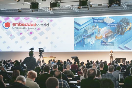 Die Verleihung des embedded award findet am Dienstag, 10. März 2026 auf der embedded world Exhibition&Conference statt.(Bild:  NürnbergMesse / Heiko Stahl)