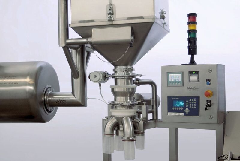A special diverter valve distrubutes the product to a number of output channels.  (Picture: CO.RA.)
