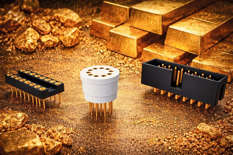 Bild 2:  Weitere Fassungen und Steckverbinder mit notwendiger Goldauflage. (Bild: Fischer Elektronik)