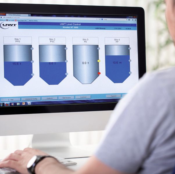 Über die Software Nivotec können die Füllstand-Daten visualisiert werden. (Bild: UWT)