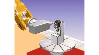 Mit Eureka lässt sich unter anderem das Fräsen mit realisitischem Abtrag simulieren. (Roboris)