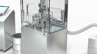 Die neue Kapselfüllmaschine hat Syntegon bereits im letzten Jahr bei der Achema Pulse vorgestellt. (Syntegon)