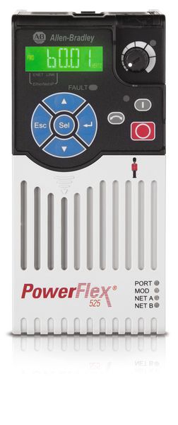 Bild 3: Die Integration des Power Flex 525 in die Logix-Steuerungsfamilie erhöht die Anwendungsflexibilität. (Bild: Rockwell Automation)