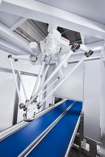 Deltaroboter wie der Flexpacker IRB 390 von ABB bringen in das Verpackungsgeschäft ein Plus an Flexibilität, Geschwindigkeit und Präzision mit, wie es heißt.  (Bild: ABB / H. Nordlander)