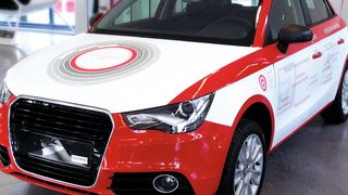 Das Bild zeigt den Kleinwagen, der als Technologiedemonstrator dient. Dort werden im Laufe des Projektes alle entwickelten Technologien integriert und validiert. (Bild: REM 2030/KD Busch)