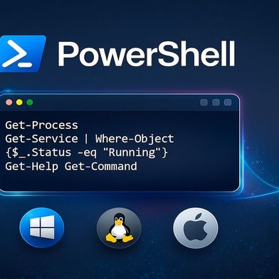 Mit der PowerShell lassen sich kommandozeilen- oder skriptbasiert Aufgaben automatisieren und Systeme oder Konfigurationen verwalten. (Bild: ChatGPT / KI-generiert)