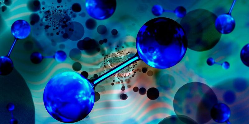 Deuterium (D) oder „schwerer Wasserstoff“ ist ein natürliches Isotop des Wasserstoffs. Sein Atomkern besteht aus einem Proton und einem Neutron. Natürlich vorkommender Wasserstoff enthält einen Deuteriumanteil von rund 0,015 Prozent. (Quelle: Max-Planck-Gesellschaft) (Symbolbild)(Bild:  frei lizenziert /  Pixabay)