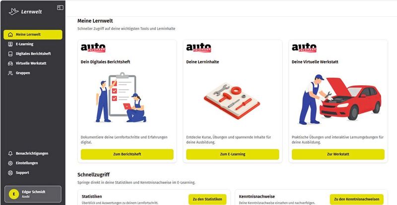 Die neue Lernwelt führt die verschiedenen Systeme zusammen.(Bild:  autoFACHMANN)