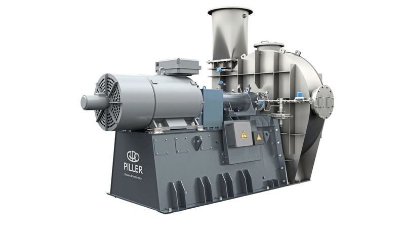 Die VapoFlex-Maschinen von Piller im Massenstrombereich bis zu 250.000 kg/h haben einen hohen Individualisierungsgrad für spezifische Prozessbedingungen. (Bild: Piller Blowers & Compressors)