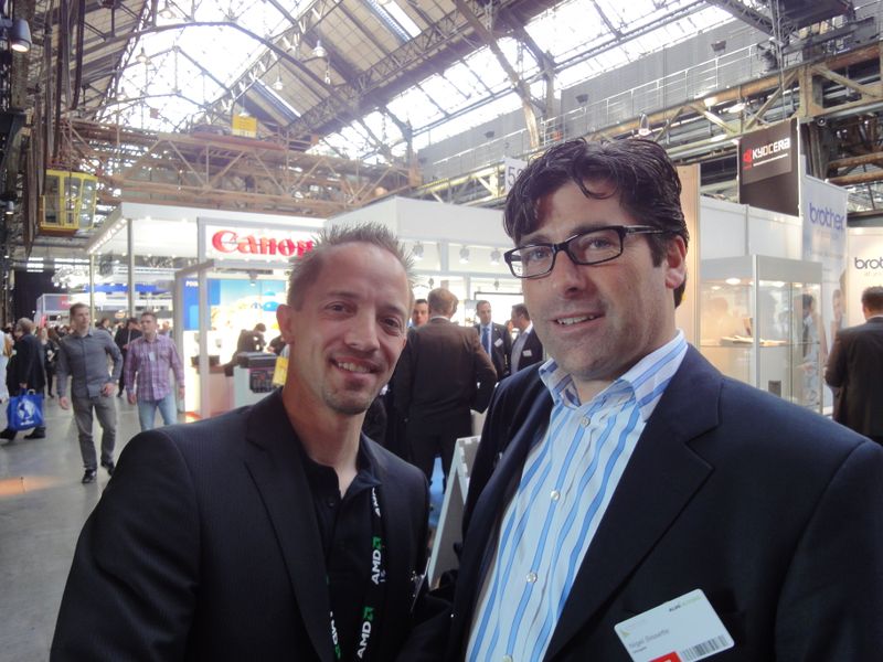 (v.l.) Sascha Bosen, AMD, und Nigel Bissette, Seagate (Archiv: Vogel Business Media)