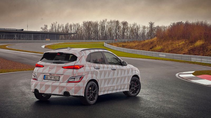 Der Crossover hat dann den Zwei-Liter-Turbobenziner unter der Haube, den die Koreaner auch im i30 N verbaut haben. (Bild: Hyundai)