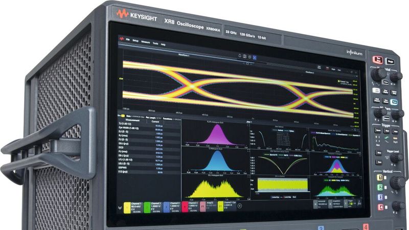 Das Echtzeit-Oszilloskop Infiniium XR804KA, das auf der neuen Softwareplattform Infiniium 2026 von Keysight basiert, bietet schnellere Antwortzeiten, verbesserte Stabilität und optimierte Arbeitsabläufe für digitale Hochgeschwindigkeits- und Konformitätstests.(Bild:  Keysight Technologies)