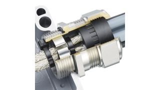 Die neue Progress EMV Easy-Connect Multi ist die erste EMV-Kabelverschraubung zur Einführung von mehreren geschirmten Kabeln – auch mit unterschiedlichen Durchmessern – in ein Gehäuse. (Bild: Kaiser)