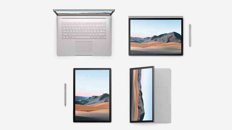 Als Detachable bietet das Surface Book 3 mehrere Nutzungsmodi: vom leichten Tablet bis zum leistungsstarken Notebook. Das 3:2-Display erleichtert dabei die Tablet-Nutzung im Hochformat. (Microsoft)
