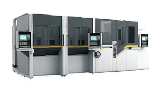 Das Gear Manufacturing Center GMC ist ein flexibles, auf jede Anforderung skalierbares Fertigungssystem, das die Prozesskette, die Stückzeiten und -kosten erheblich reduziert. Bild: Felsomat (Archiv: Vogel Business Media)