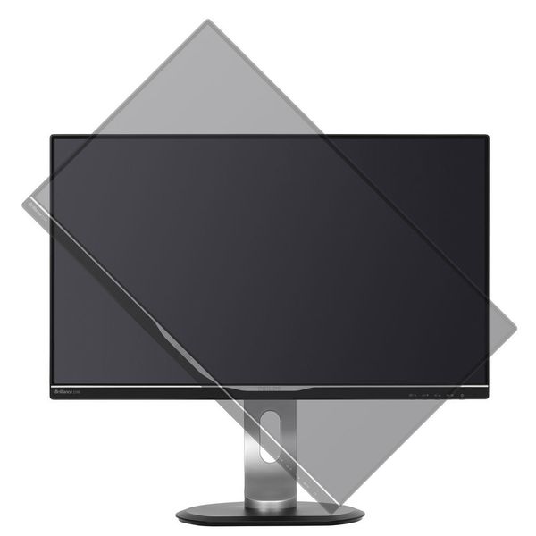 Der Philips Brilliance 258B6QUEB bietet auch eine Pivot-Funktion, etwa für die Bearbeitung langer Excel-Tabellen. (Philips)