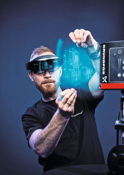 Mit einem dreiviertel Jahrhundert Erfahrung verbindet die Nummer 1 der Pumpen digitale und physische Fluidik. (Bild: Grundfos)
