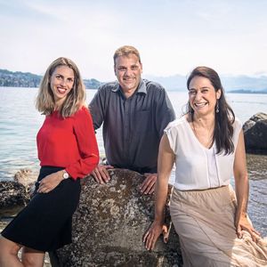 L'équipe actuelle du MSM toujours de bonne humeur et composée de gauche à droite par Margaux  Pontieu, rédactrice en chef, Gilles Bordet, rédacteur et Marina Hofstetter,  rédactrice.(Source :  Thomas Entzeroth)