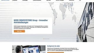 Die Nord-Website wurde hinsichtlich Optik, Benutzerfreundlichkeit und Funktionalität optimiert.  (Nord Drivesystems)
