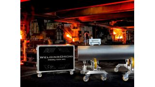 Das dänische Start-up Weldingdroid ApS präsentiert sich und den gleichnamigen Weldingdroid auf der Schweisstec 2021 in Stuttgart. Mit diesem System gelinge das Schweißen von Tanks und Rohren in Rekordzeit. (Weldingdroid)