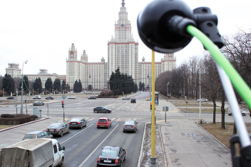 Über 3.000 TrafiCam x-stream Fahrzeug-Anwesenheitssensoren sollen in Moskau an verschiedenen stark befahrenen Straßenkreuzungen mit Ampelsteuerung installiert werden. (Flir)