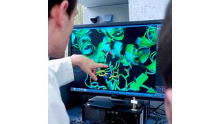 Manche Enzyme haben Forscher des Max-Planck-Instituts für terrestrische Mikrobiologie unter anderem mithilfe von Computersimulationen so maßgeschneidert, dass sie zum CETCH-Zyklus passen. (Ausschnitt) (© mediomix / MPI für terrestrische Mikrobiologie)