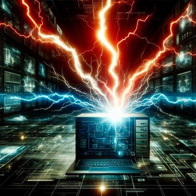 Mit VirtualBox können Nutzer mehrer VMs auf einem Computer betreiben. Derzeit steht die Open-Source-Lösung unter Beschuss, da die ZDI sieben Zero-Day-Schwachstellen darin entdeckt hat. (Bild: Dall-E / Vogel IT-Medien GmbH / KI-generiert)