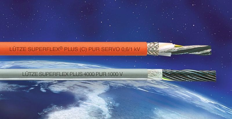 Die Superflex Servo- und Steuerleitungen von Lütze sind ab sofort auf einen zulässigen Temperaturbereich bis 90 °C optimiert. (Lütze)