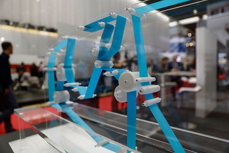 Andritz zeigt an einem Modell, wie flexibel Antriebstechnik sein kann (Halle 12, Stand C57).  (MICHAELHECK-FOTOGRAFIE.DE)