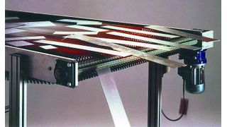 Das Mink-MBS-System als Austragband für Blechzuschnitte. (Archiv: Vogel Business Media)