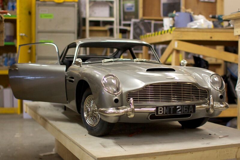 Der „gedruckte“ Aston Martin DB5 aus dem 23. James Bond-Film „Skyfall“. Ein Auto drucken - wie geht das denn? Die Antwort ist einfach: mit dem Powder-Binder-Jetting-Verfahren, einer Form des 3D-Drucks. (Bild: Evonik)
