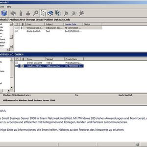 Die Ontrack PowerControls für Exchange bieten ein übersichtliches Interface, das Quelle und Ziel deutlich visualisiert.
