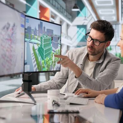 Urbane digitale Zwillinge verknüpfen kommunale Daten, Modelle und Fachverfahren. (Bild: © Andrey Popov - stock.adobe.com)