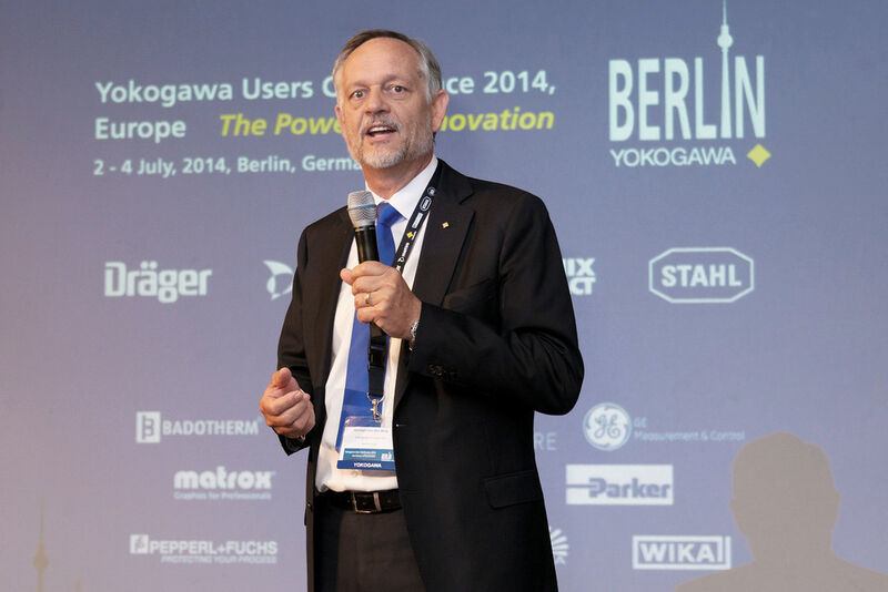 Herman van den Berg, Yokogawa's European president, hosted the seventh user conference in Berlin. (Picture: Yokogawa)