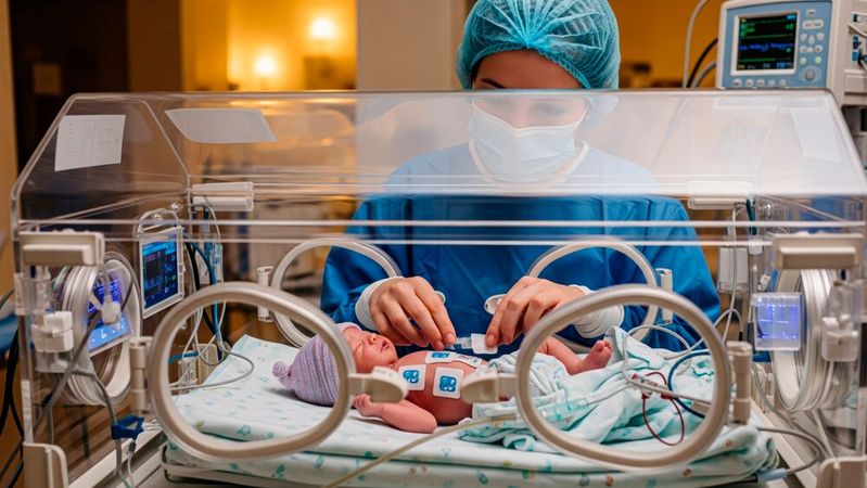 Bayern setzt auf KI in der Frühgeborenen-Medizin. (Bild: ©  Patrick - stock.adobe.com / KI-generiert)