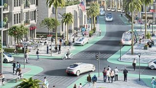 Bosch und Daimler wollen in einer Großstadt an der kalifornischen Küste das vollautomatisierte Fahren testen. (Daimler)