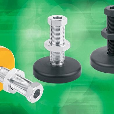 Mit den neuen Maschinenfüssen mit Hohlschraube erweitert Norelem sein Sortiment um eine leistungsstarke Lösung für grosse Maschinen und Anlagen, Robotik und Automatisierung. (Bild: Norelem)