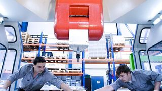 Neue Wege gehen: Durch Rührreibschweißen lassen sich Werkstoffe miteinander verbinden, die vorher nur mit Qualitätsverlusten schweißbar waren. Bilder: Riftec (Archiv: Vogel Business Media)