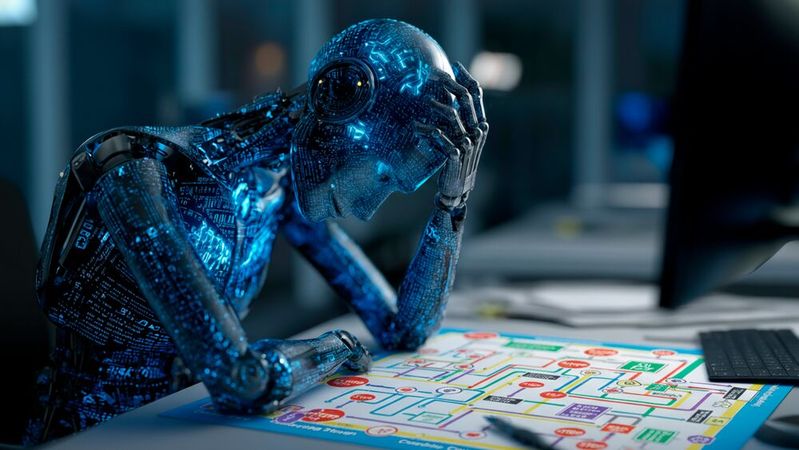 Eine Gitlab-Befragung von IT-Fachkräften weltweit zeigt ein „KI-Paradox“: KI macht Entwickler tatsächlich schneller, ihr Arbeitspensum wächst aber weiter.(Bild:  Midjourney / GPT-Image / KI-generiert)