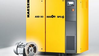 Die frequenzgeregelte Variante der ASD-Schraubenkompressoren von Kaeser gibt es nun auch mit einem Synchronreluktanz-Antriebssystem von Siemens. (Kaeser Kompressoren)