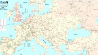 Im Zuge der Dekarbonisierung der Stromnetze wird die Digitalisierung als Schlüsseltechnologie betrachtet, um die Integration dezentraler erneuerbarer Energiequellen zu bewältigen. Im Bild das Stromnetz des Verbandes Europäischer Übertragungsnetzbetrieber (ENTSO-E). (Bild: ENTSO-E)