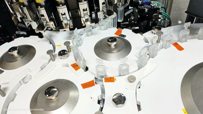 Les ampoules sont automatiquement acheminées vers le processus d’inspection. (Source : Aspen NDB)