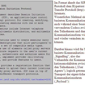Abbildung 1: Im Format ähnelt das SIP-Protokoll dem Hypertext Transfer Protokoll (http) des Internets.