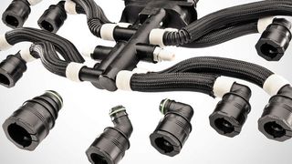 Das flexible System für das Batterie-Thermomanagement von Fränkische Industrial Pipes dient dazu, die Temperatur der Batterie von Hybrid- und Elektrofahrzeugen zu regeln. (FIP)