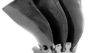 Beispiele für hochbeanspruchte Faserverbundstrukturen: Triebwerk-Fanschaufeln (links), Hydraulikzylinder (Mitte), Profil-Leichtbauwellen (rechts) (Bild: TU Dresden)