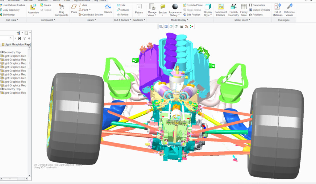 Чертеж creo parametric