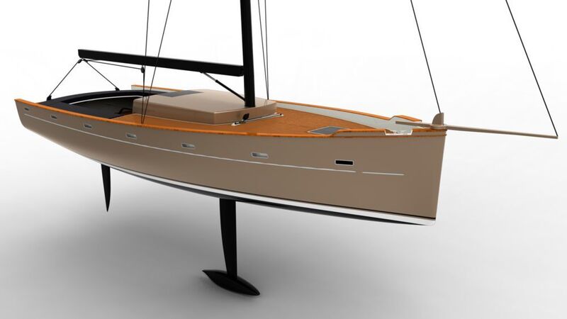 Die 3D-gedruckte Yacht, der Mini 650, soll 2019 für den Minitransat, einem bekannten transatlantischen Segelwettbewerb von Europa nach Südamerika. in See stechen. (Pechmann/Autodesk)