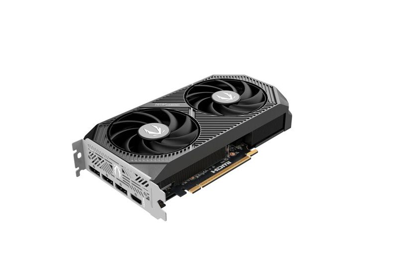 Zotac bietet die RTX-5060-Ti-Karten auch mit 8 GB GDDR7 an. Allerdings sollte man den überschaubaren Aufpreis in Kauf nehmen und lieber zu einer Karte mit 16 GB Grafikspeicher greifen. (Bild: Zotac)